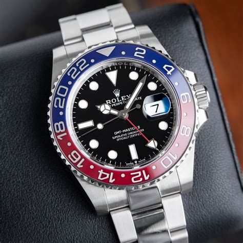 rolex gmt ii red blue|Rolex gmt pepsi 2023.